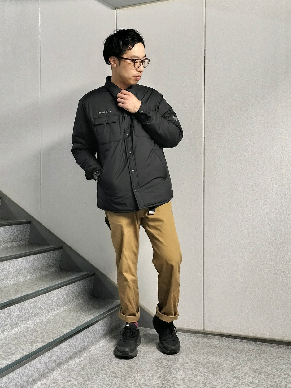 ライトアウターでもレイヤリングにもOK まえちゃん