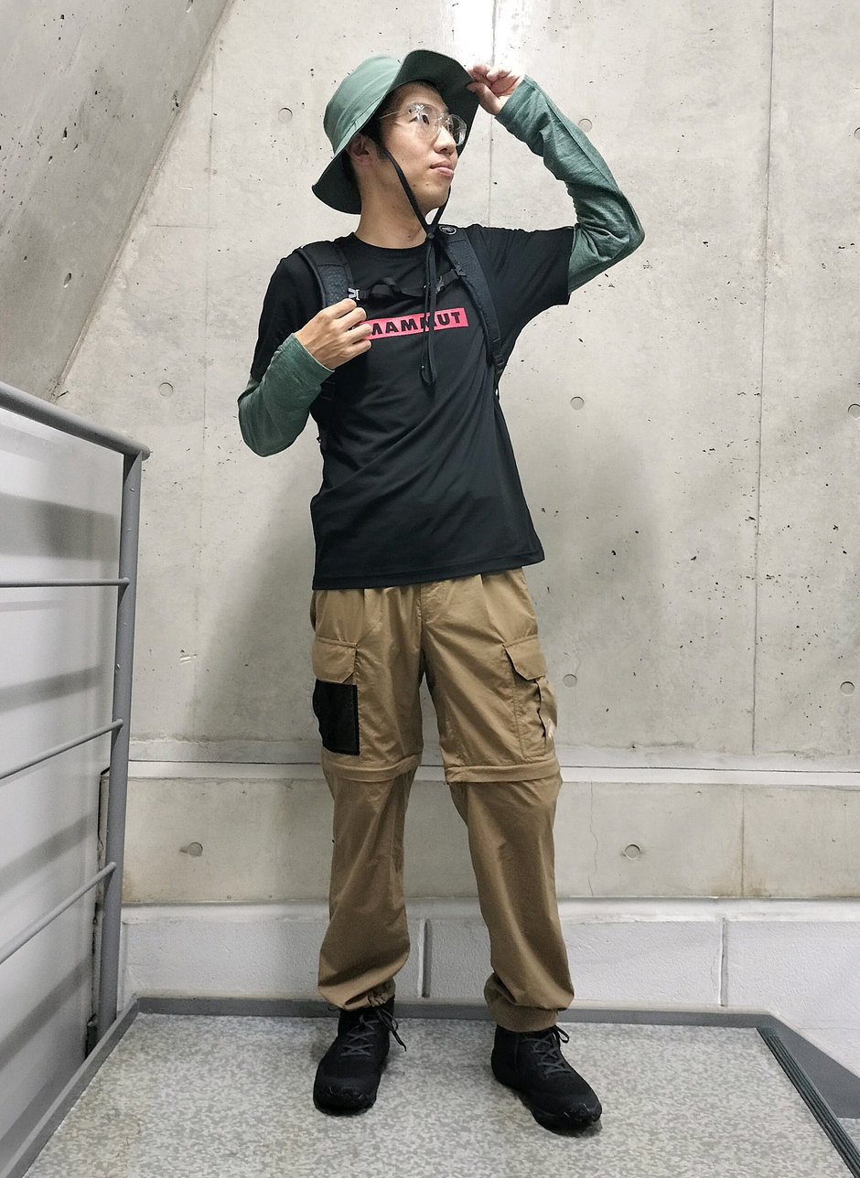 お手軽ハイクコーデ まえちゃん