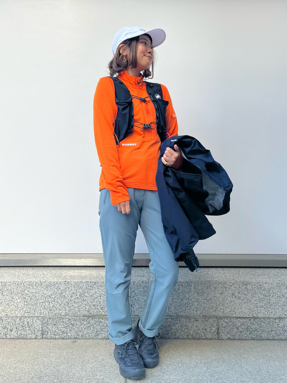 雪が溶けてきた低山にそろそろ行こうかな、という日のコーディネート asa