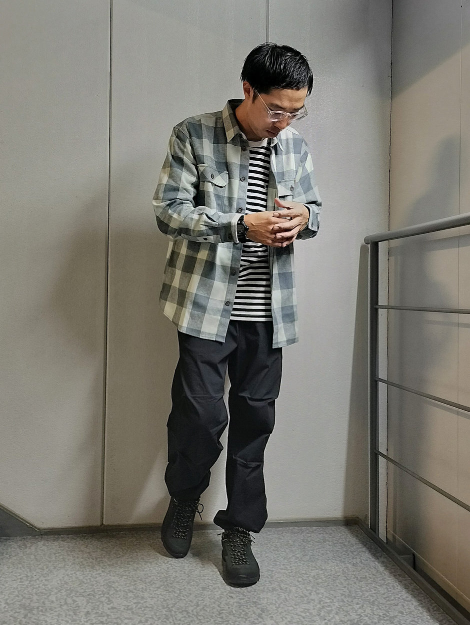 チェック×ボーダーの相性が疑問な方へ まえちゃん