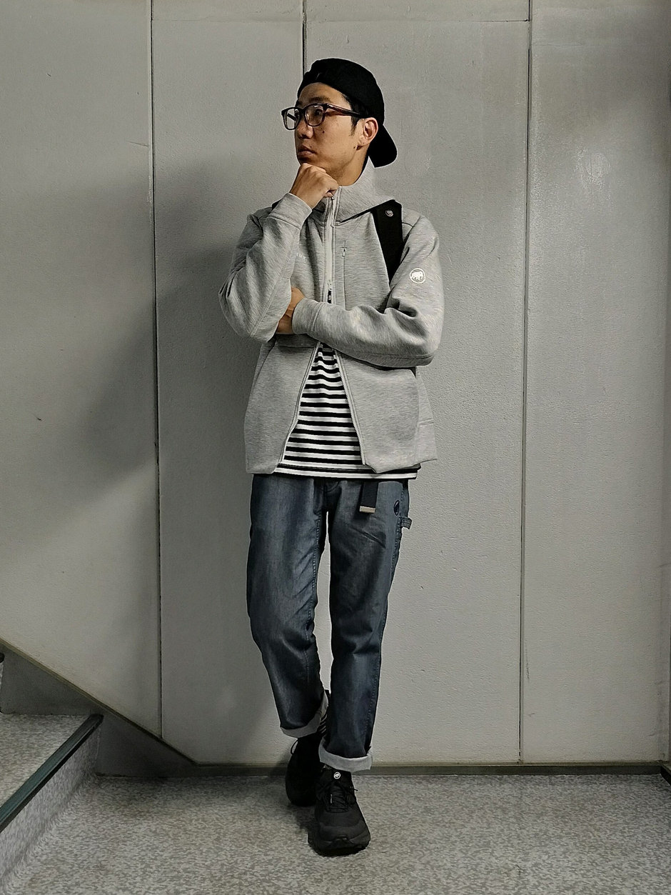 汎用性高いボーダーロンT まえちゃん