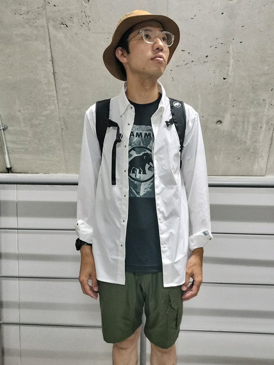 UV対策万全でトラベルにもGood！ まえちゃん