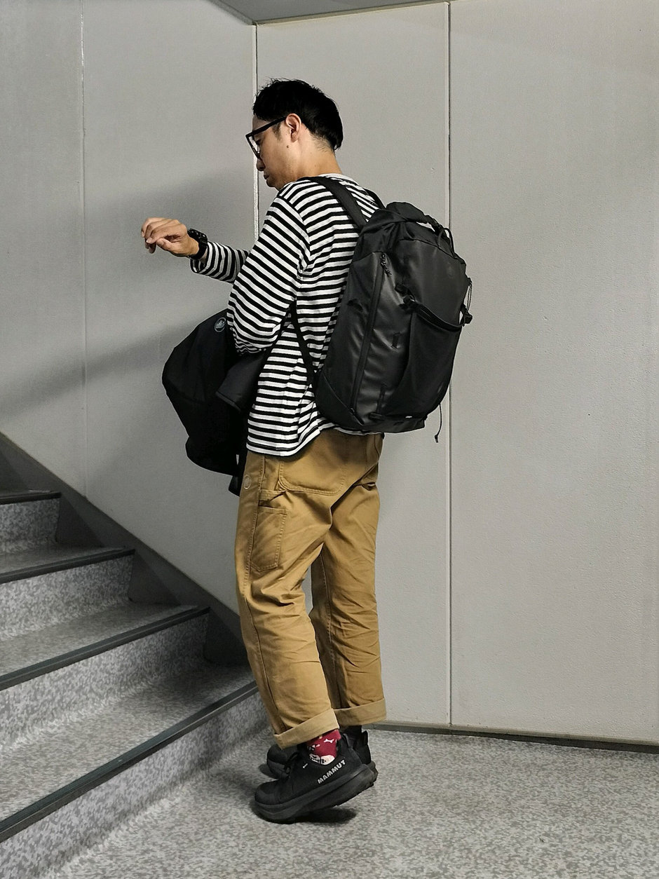 ライトアウターでもレイヤリングにもOK まえちゃん