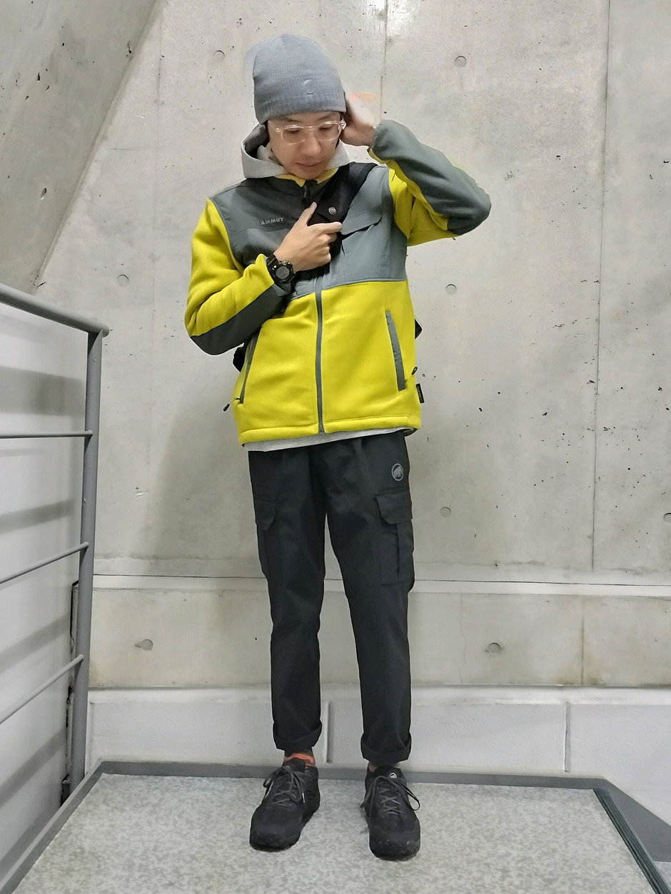 パーカー+フリースコーデ まえちゃん