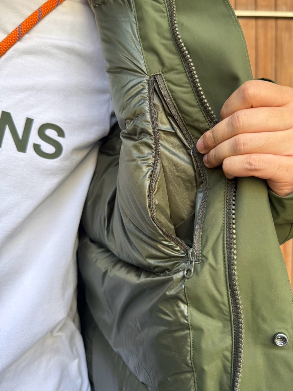 ダウンコート×フリースコーデ moga