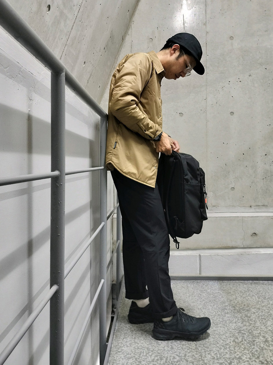 インサレーションシャツコーデ まえちゃん