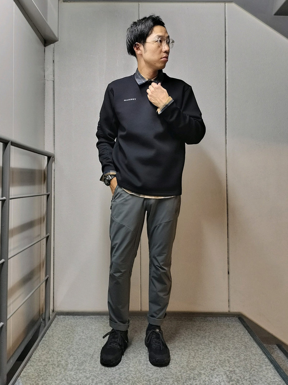 クルーネックスウェット+シャツ まえちゃん