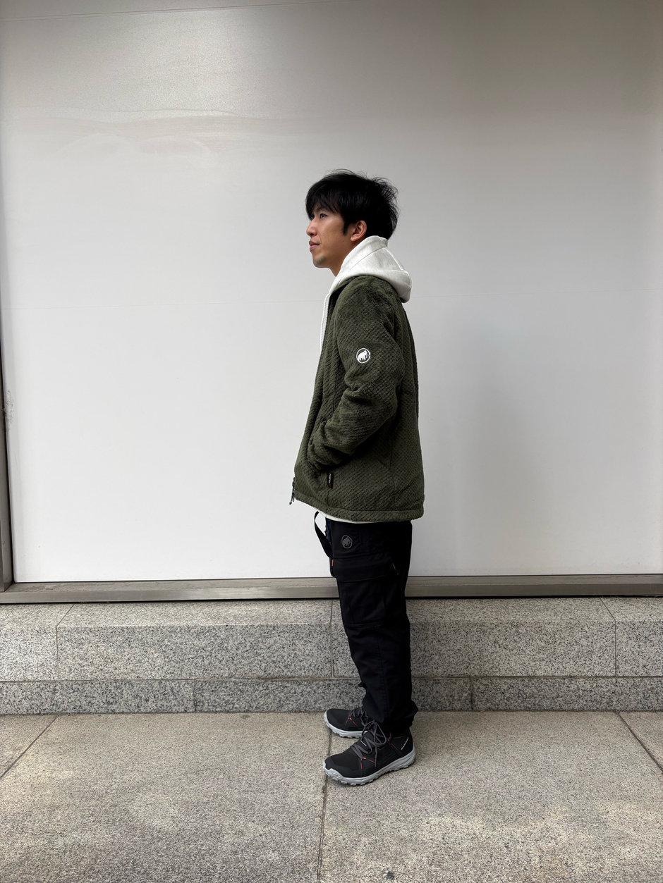 ハイロフトフリース×フーディ Kawamura