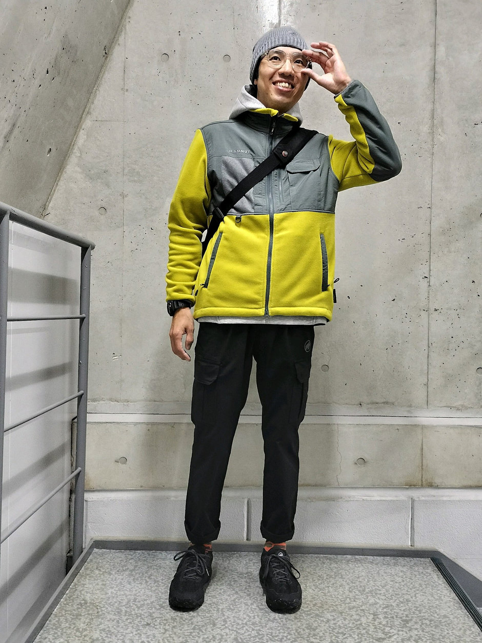 パーカー+フリースコーデ まえちゃん