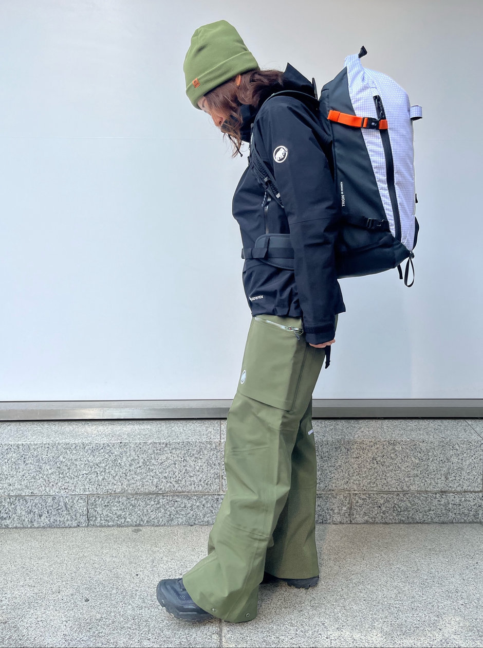 春バックカントリーコーデ asa