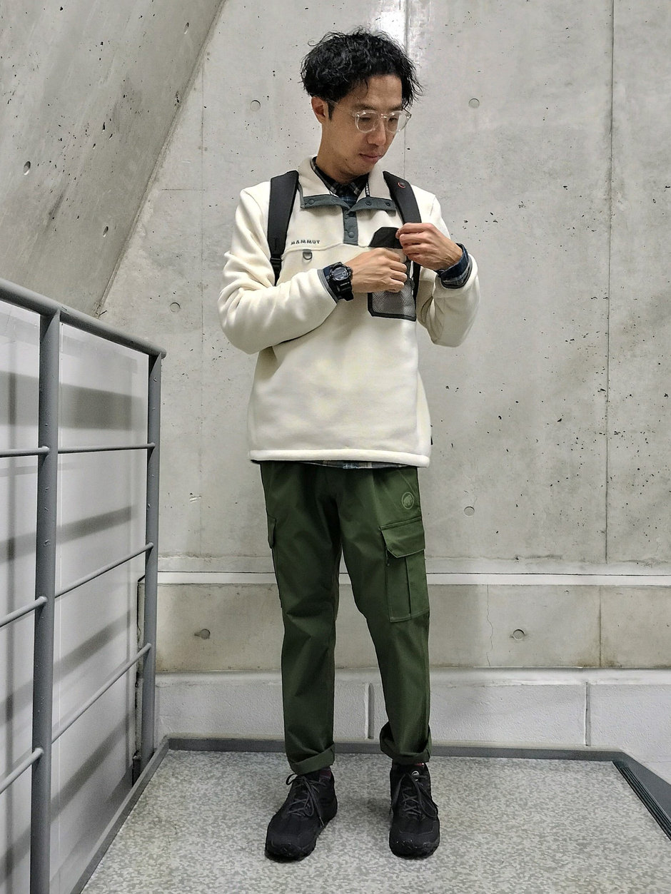 プルオーバーフリースにトライ！ まえちゃん