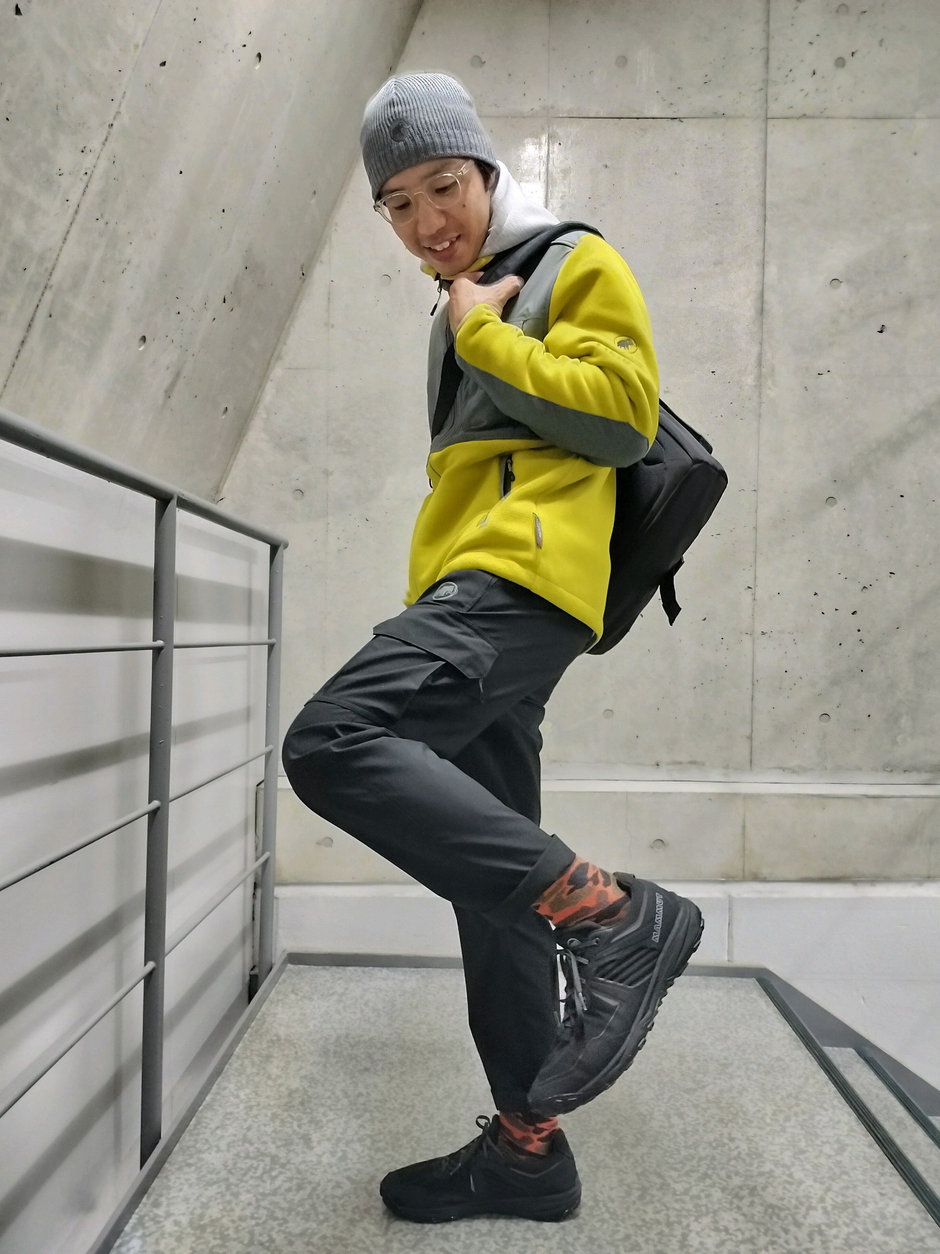 パーカー+フリースコーデ まえちゃん