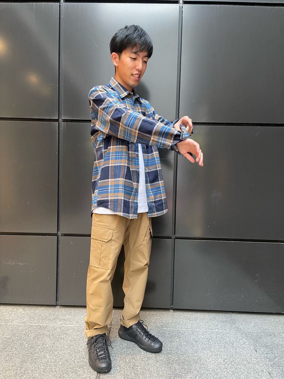 定番アウトドアシャツコーデ Kawamura