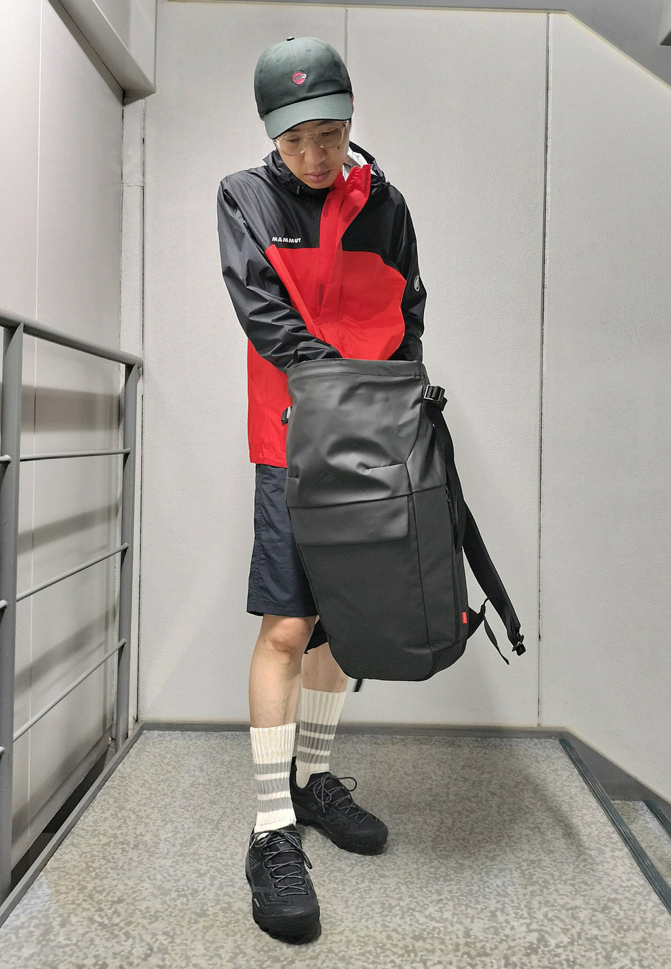 ハードシェル+ショートパンツ まえちゃん