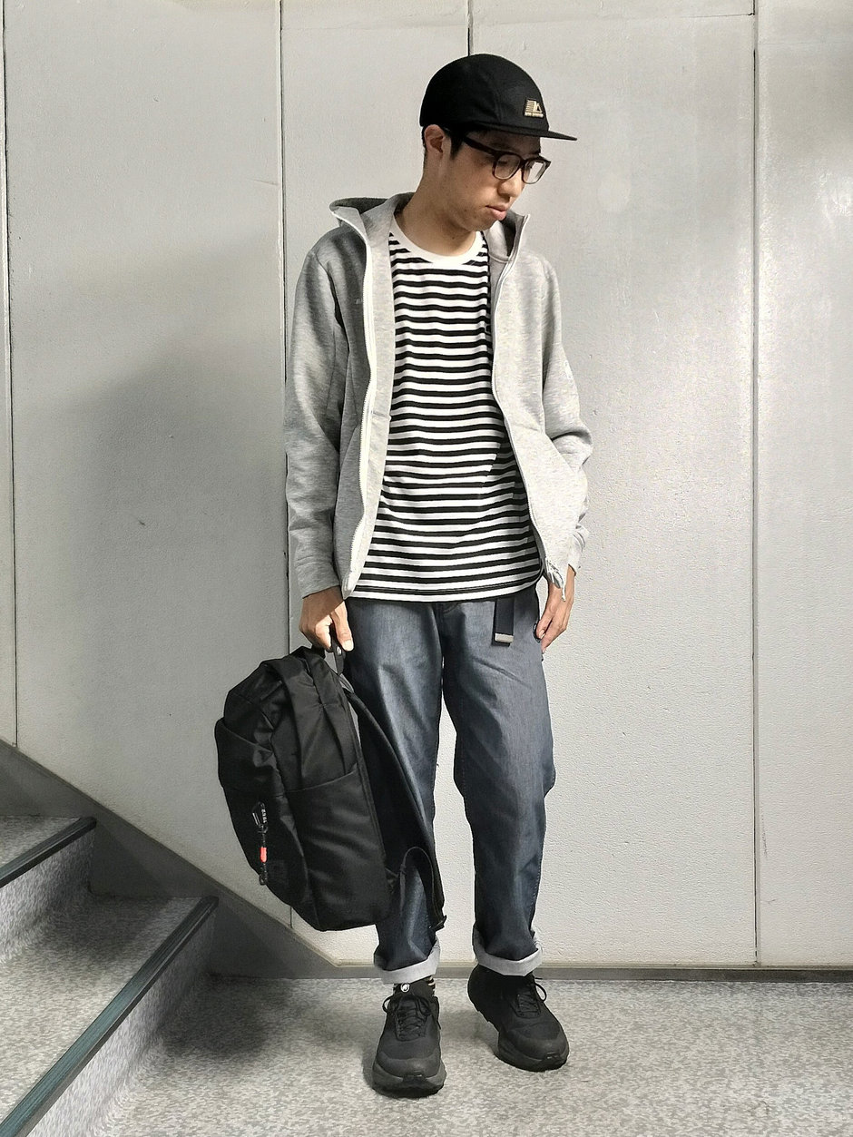 汎用性高いボーダーロンT まえちゃん