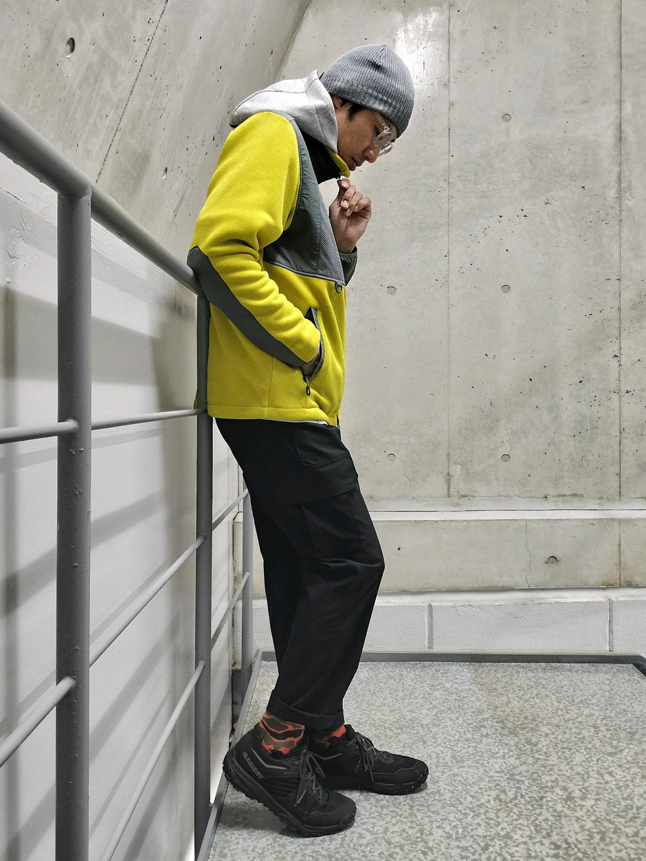 パーカー+フリースコーデ まえちゃん