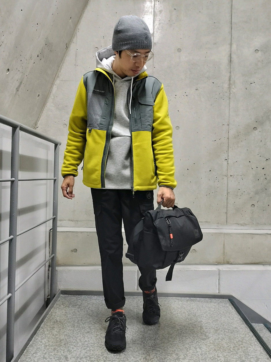 パーカー+フリースコーデ まえちゃん