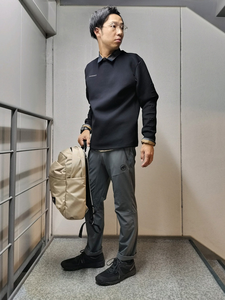 クルーネックスウェット+シャツ まえちゃん