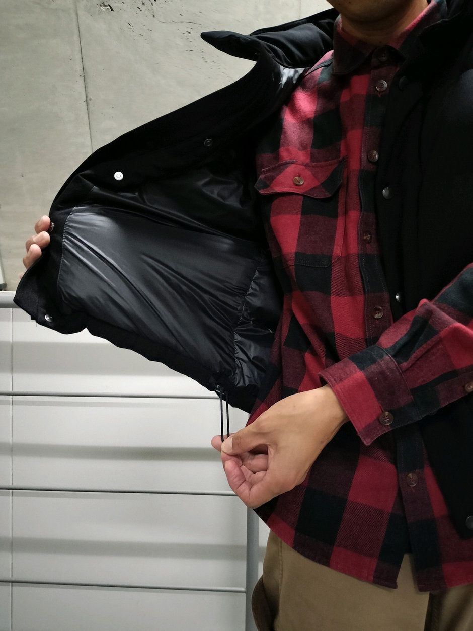 ダウンベスト+シャツ まえちゃん