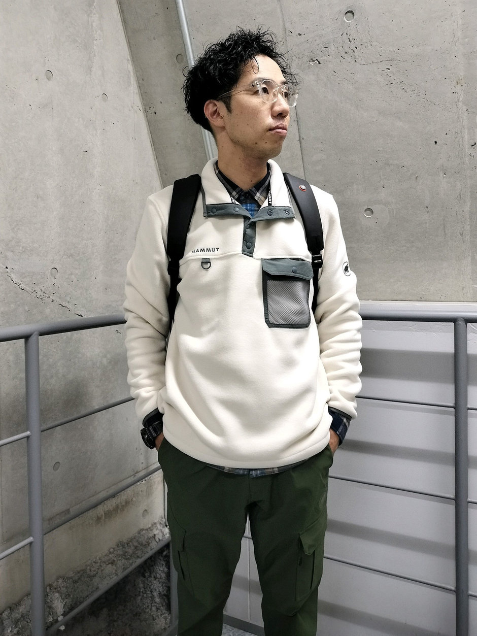 プルオーバーフリースにトライ！ まえちゃん