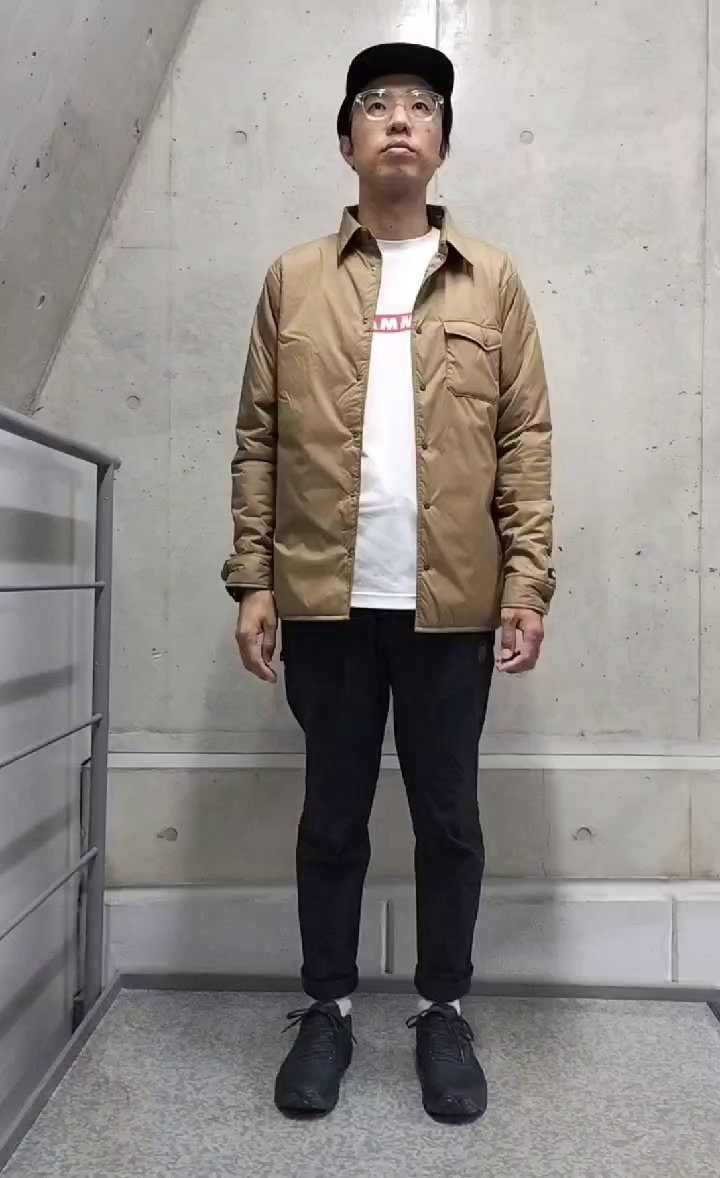 インサレーションシャツコーデ まえちゃん