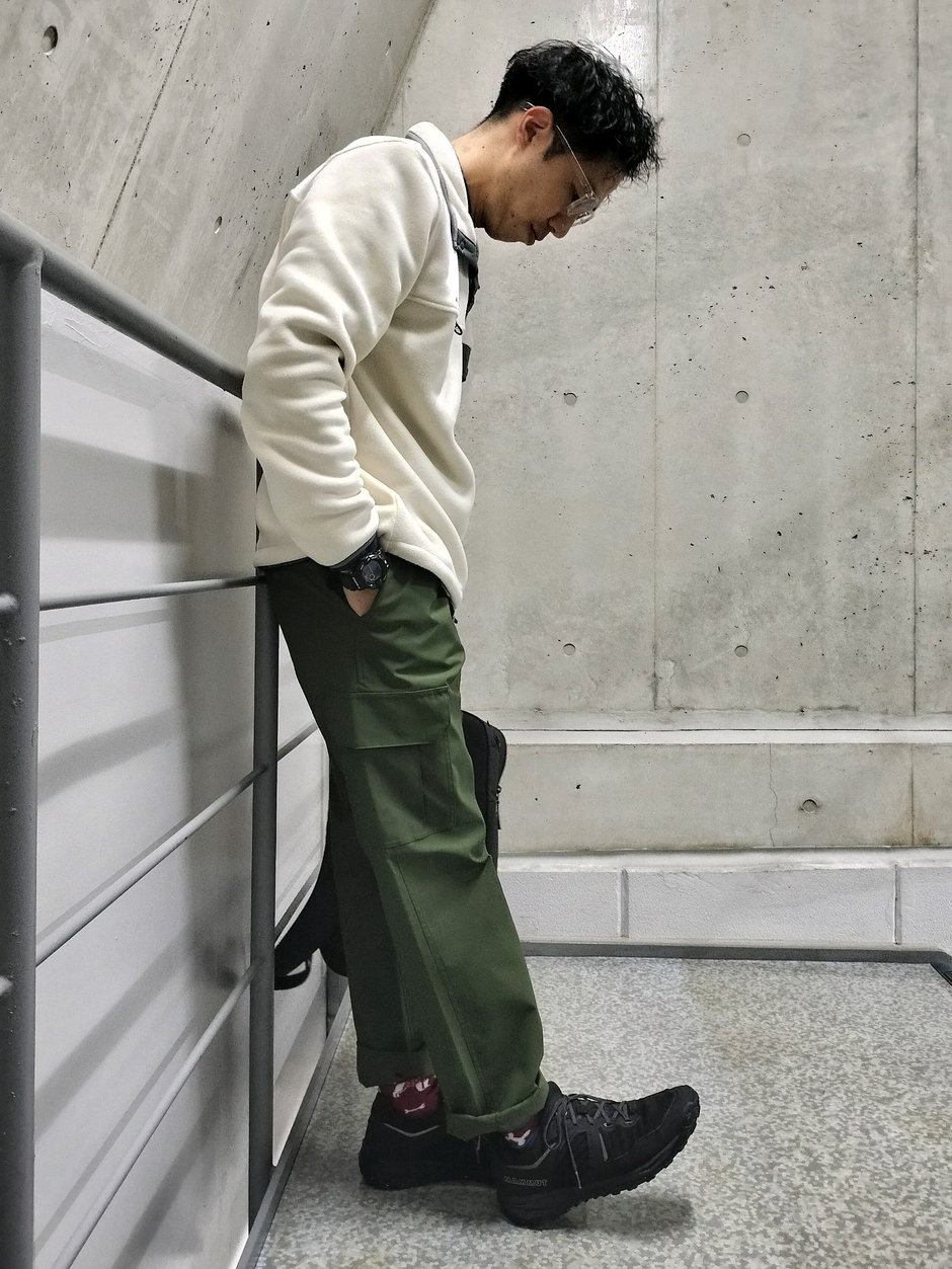 プルオーバーフリースにトライ！ まえちゃん