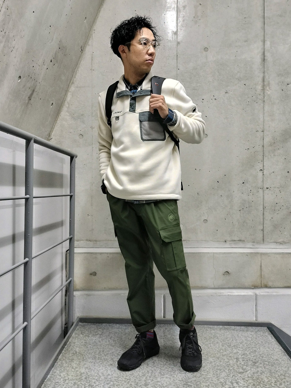 プルオーバーフリースにトライ！ まえちゃん