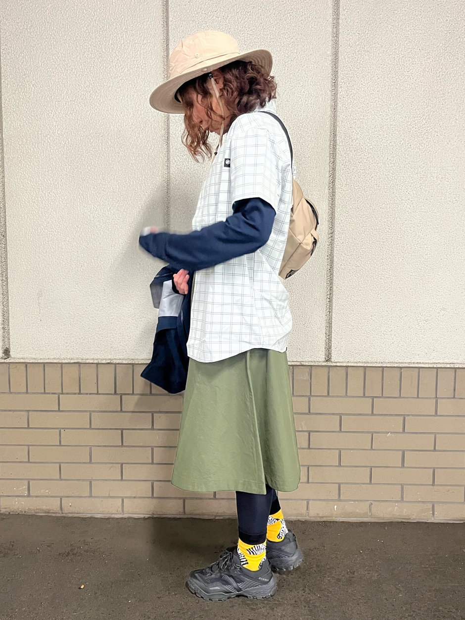 キャンプもスカートで楽しんじゃお☆ asa