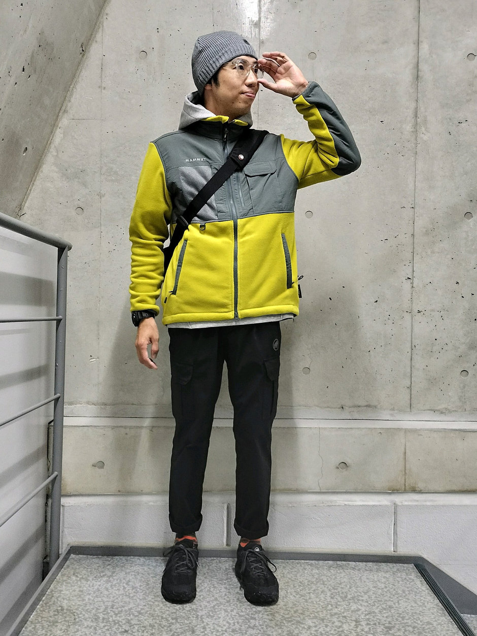 パーカー+フリースコーデ まえちゃん