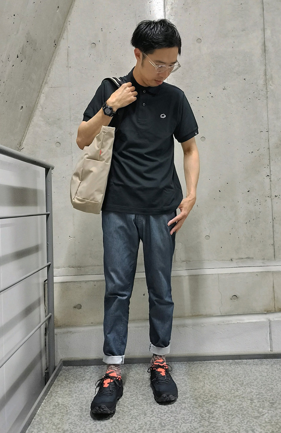 ポロシャツコーデ まえちゃん