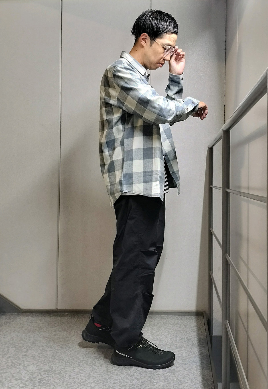 チェック×ボーダーの相性が疑問な方へ まえちゃん