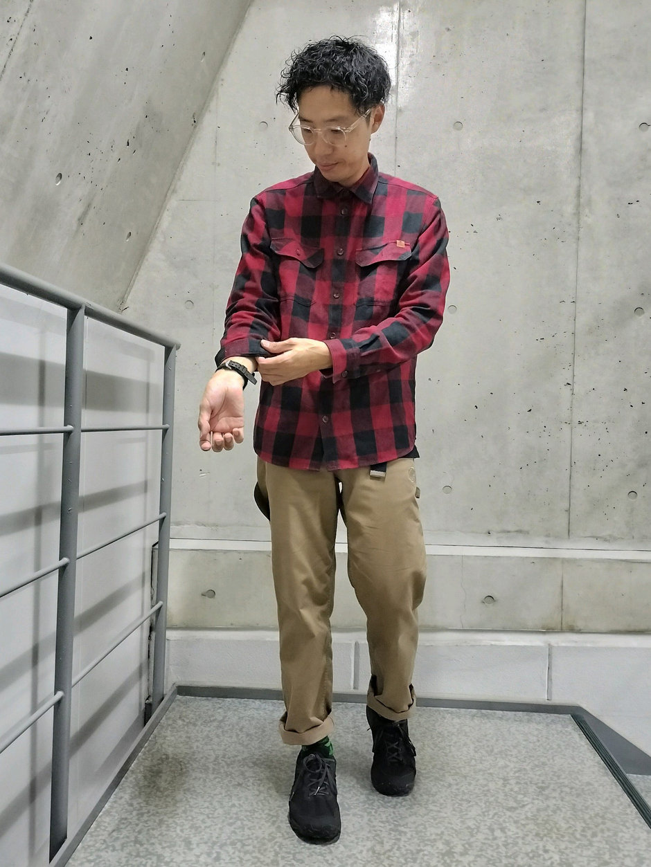 ダウンベスト+シャツ まえちゃん