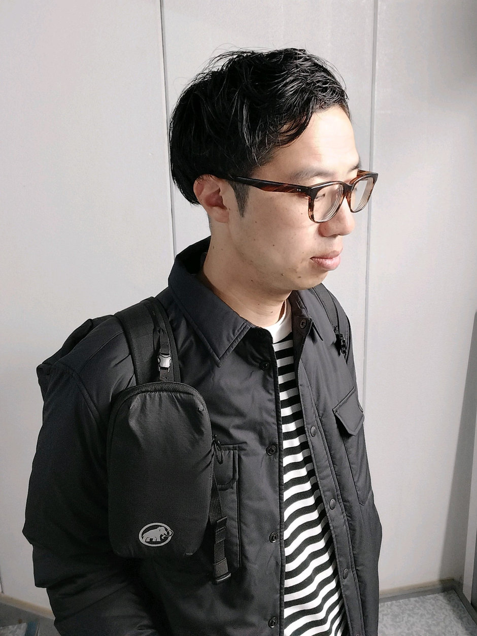 ライトアウターでもレイヤリングにもOK まえちゃん