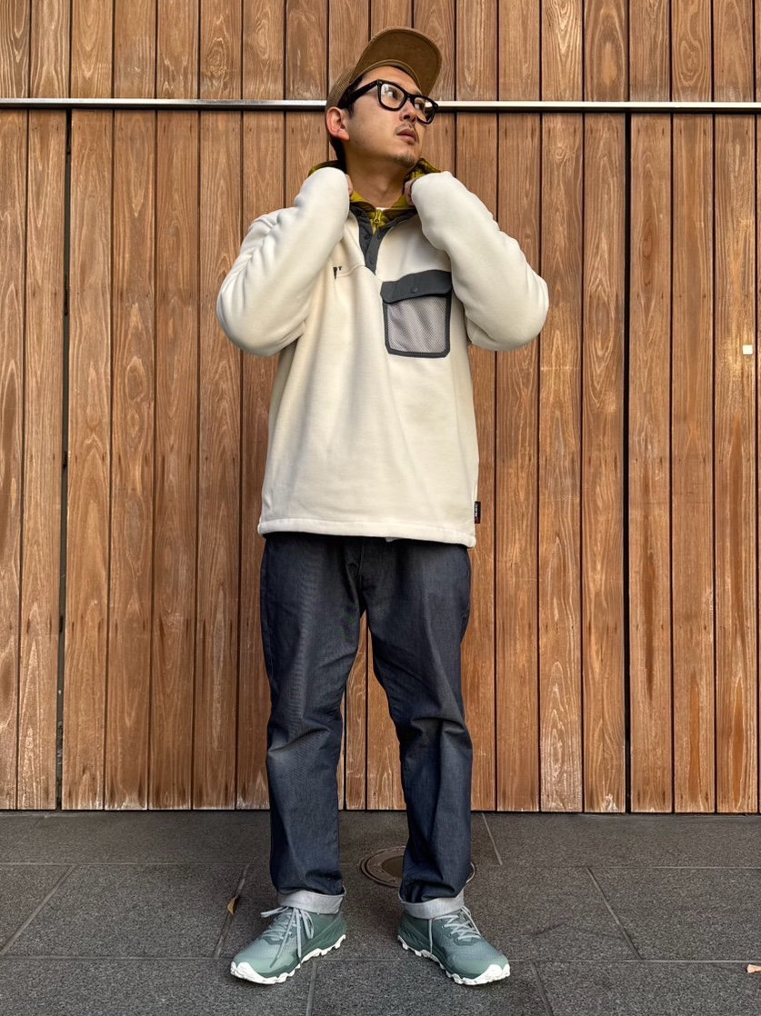 新作フリースコーデ moga