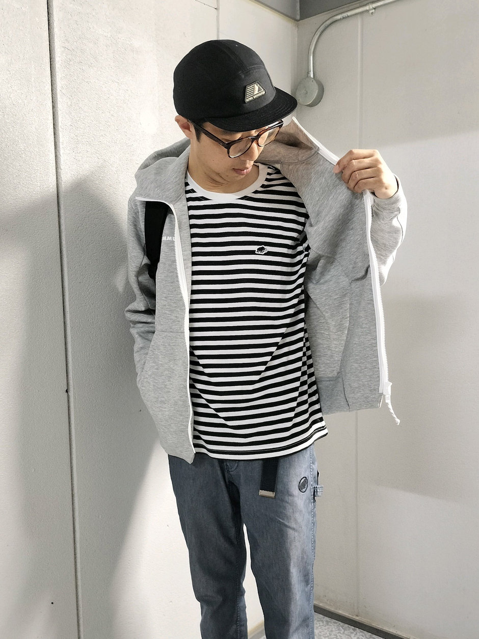 汎用性高いボーダーロンT まえちゃん