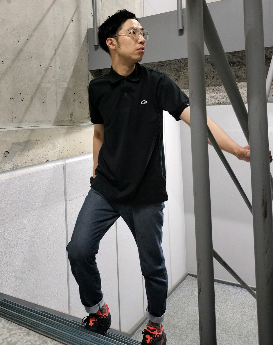 ポロシャツコーデ まえちゃん