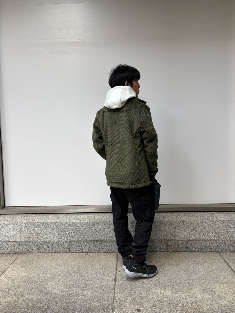 ハイロフトフリース×フーディ Kawamura