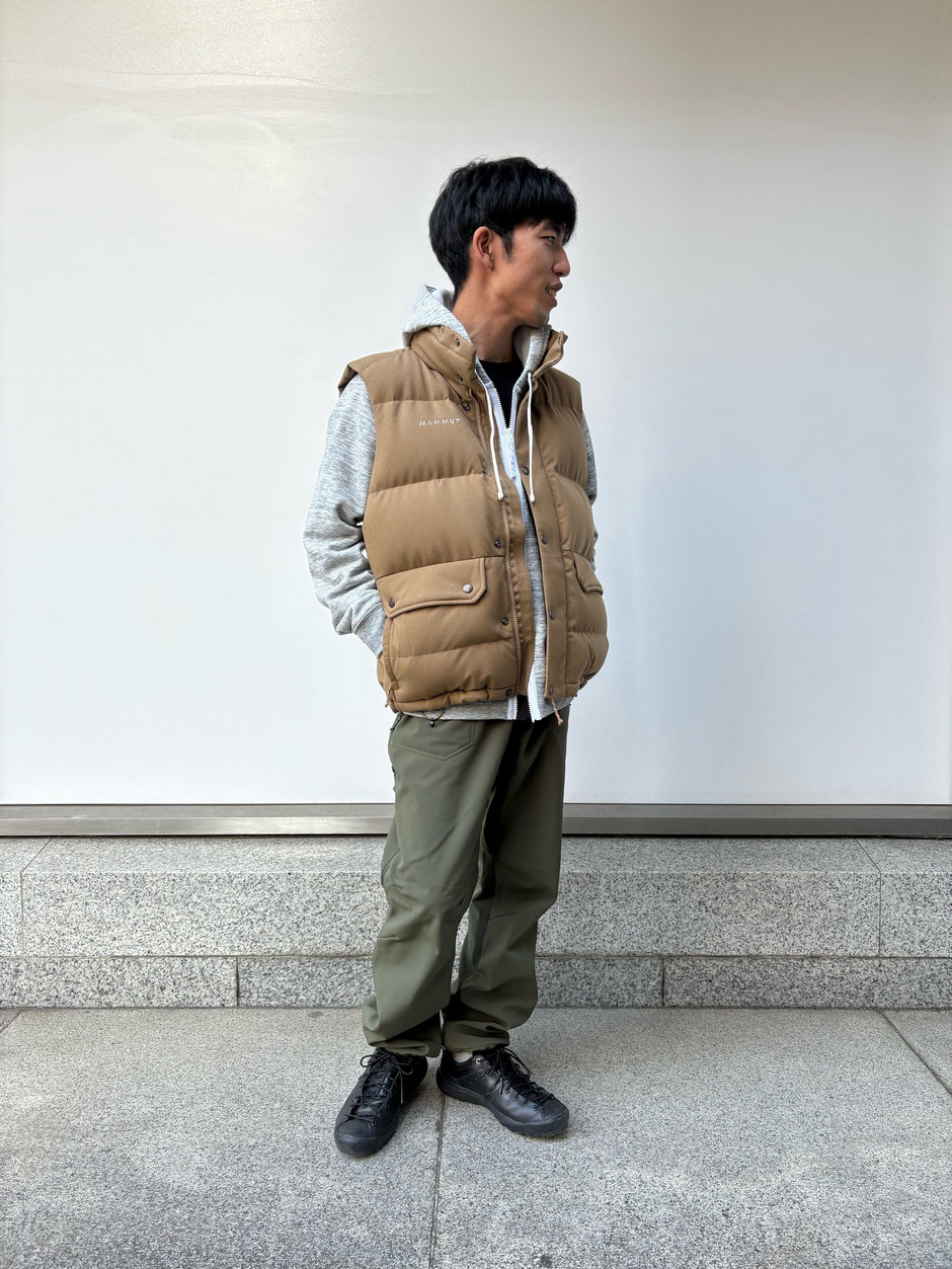 ダウンベストが主役 Kawamura