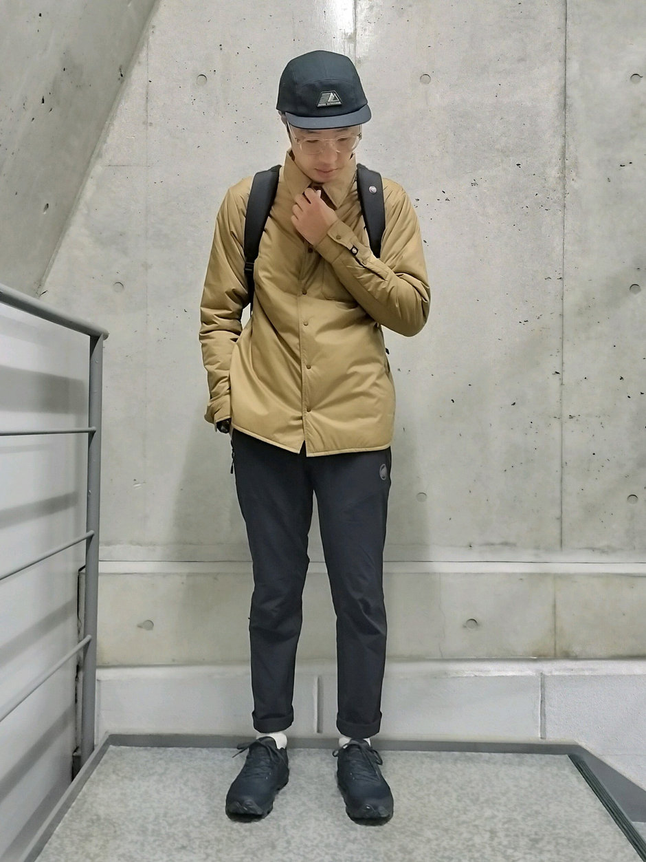 インサレーションシャツコーデ まえちゃん