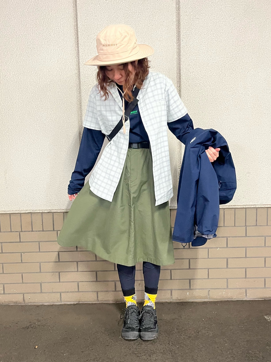 キャンプもスカートで楽しんじゃお☆ asa