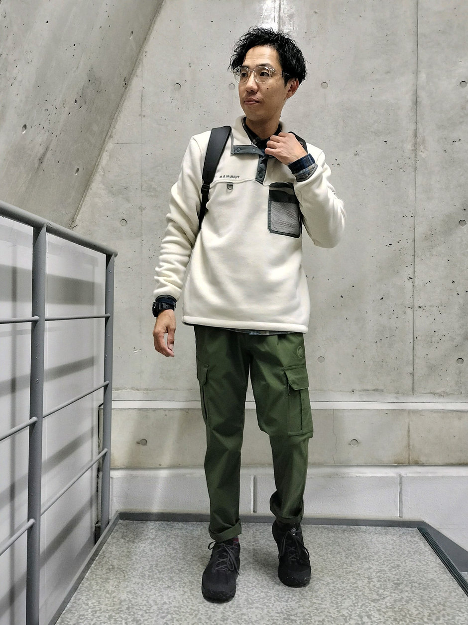 プルオーバーフリースにトライ！ まえちゃん