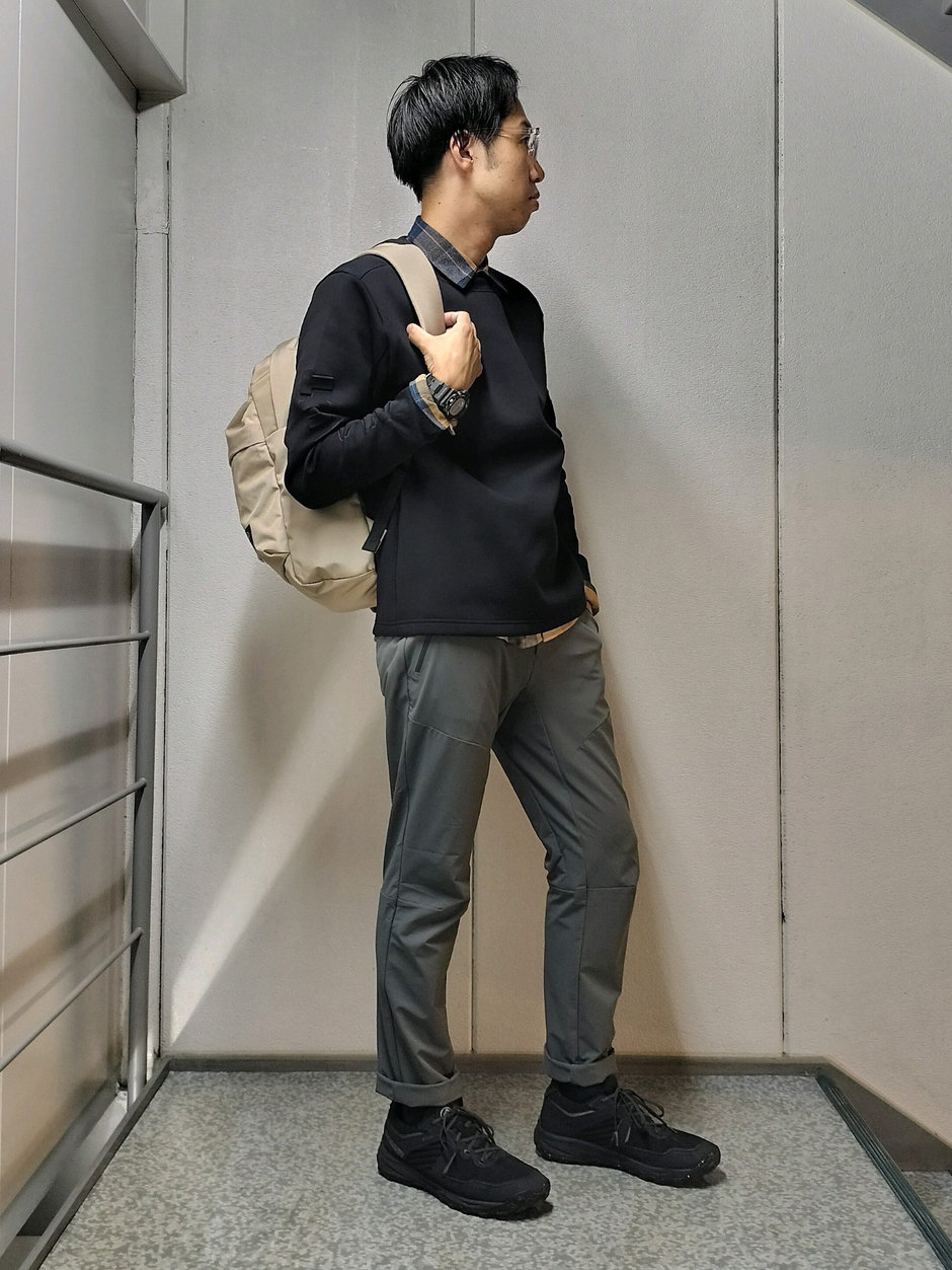 クルーネックスウェット+シャツ まえちゃん