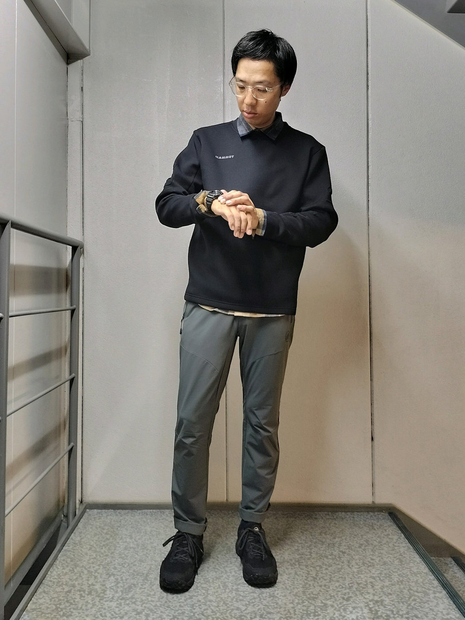 クルーネックスウェット+シャツ まえちゃん