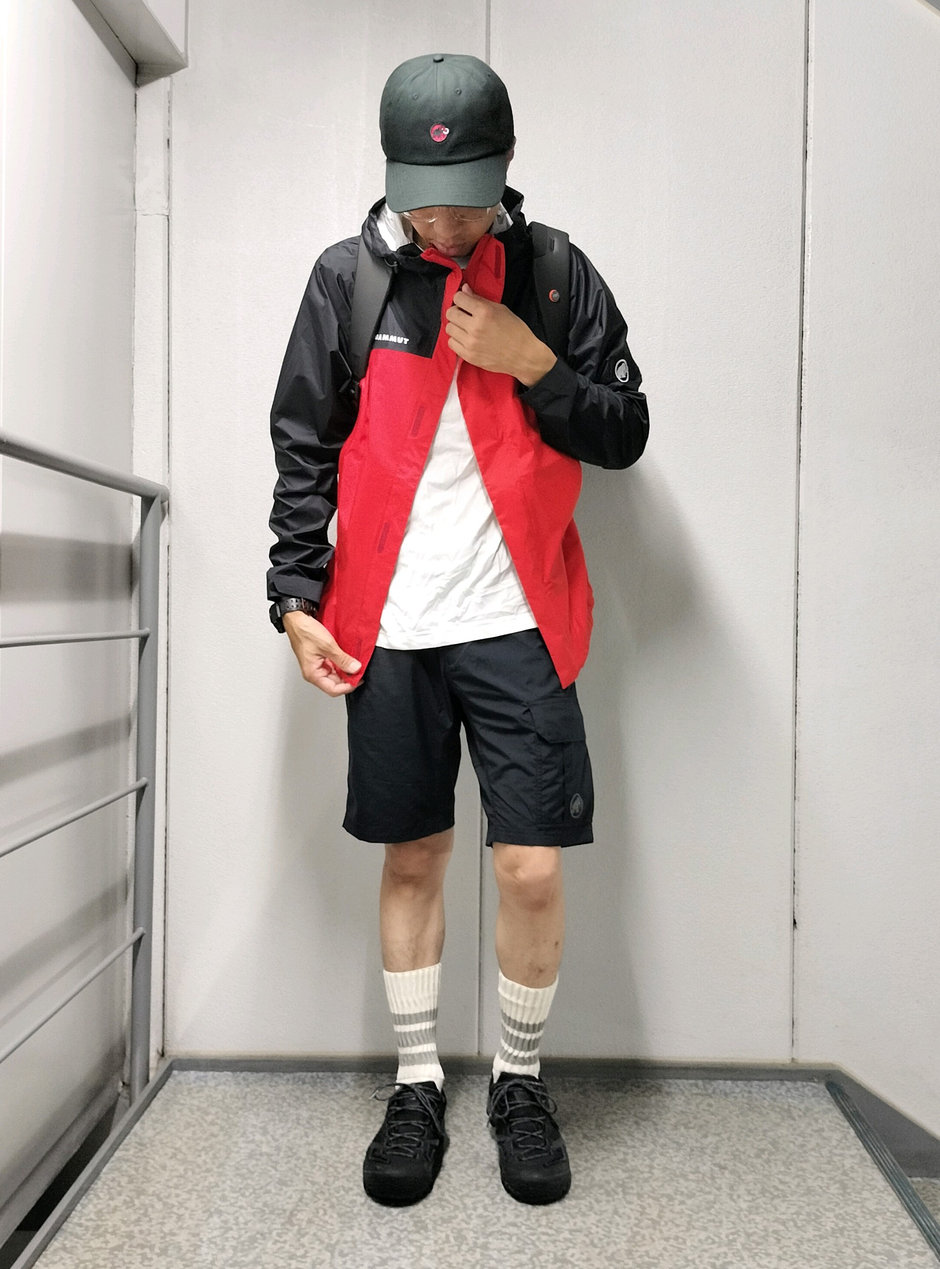 ハードシェル+ショートパンツ まえちゃん