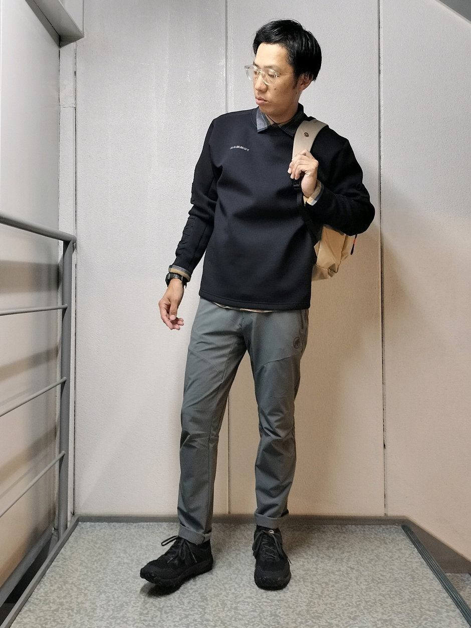 クルーネックスウェット+シャツ まえちゃん